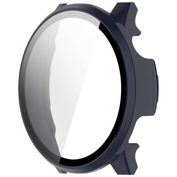 2w1 Etui + Szkło Hartowane do Garmin Venu 4 45mm, granatowe