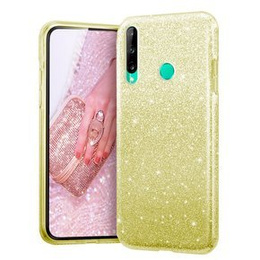 Etui do Huawei P40 Lite E, Glitter Case, Złote