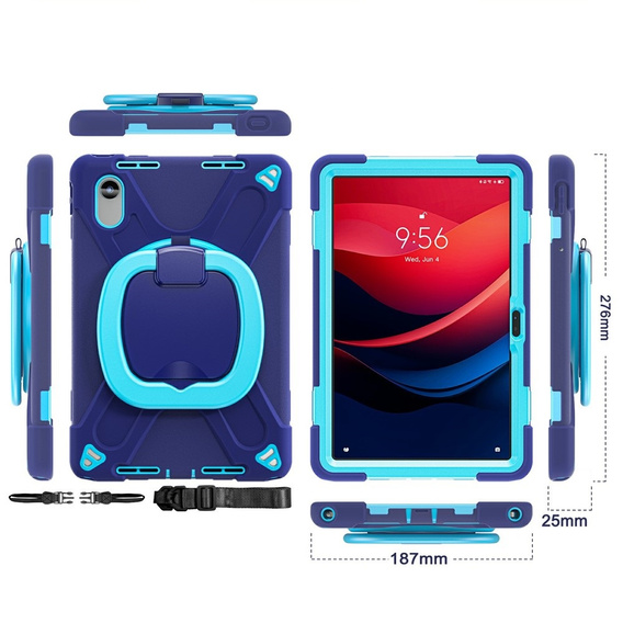 Etui dla dzieci do Lenovo Tab M11, pancerne, granatowe / zielone