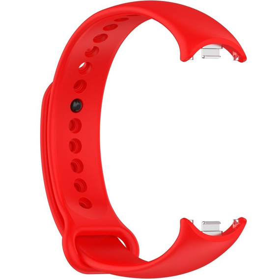 Pasek Silikonowy do Xiaomi Smart Band 10 / 9 / 8, Czerwony