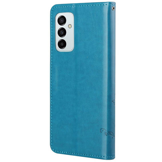 Etui z klapką do Samsung Galaxy M23, Butterfly, niebieskie