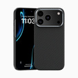 Etui BENKS Kevlar Armor Air do iPhone 17 Pro Max, Carbon Fiber 600D A070, do MagSafe – czarne