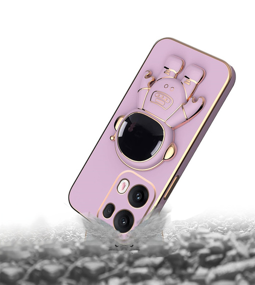Etui do Oppo Reno 13, Astronaut, fioletowe