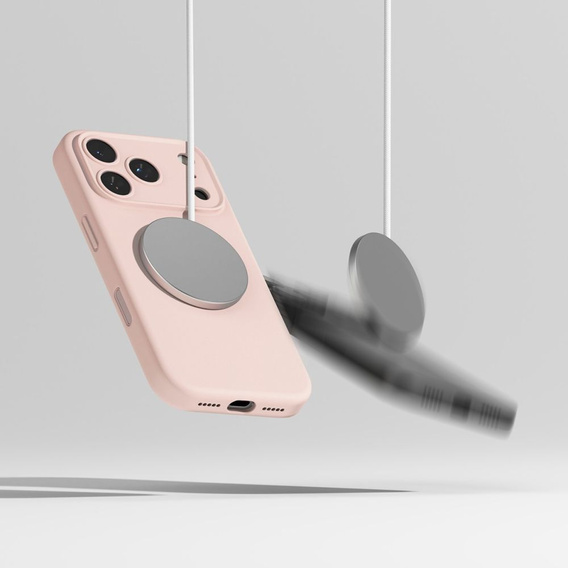 Etui Ringke do iPhone 17 Pro Max, Silicone Magnetic MagSafe, Pink Sand