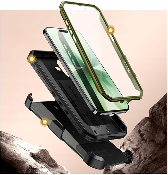 Etui Supcase do iPhone 17, Unicorn Beetle Pro, Guldan