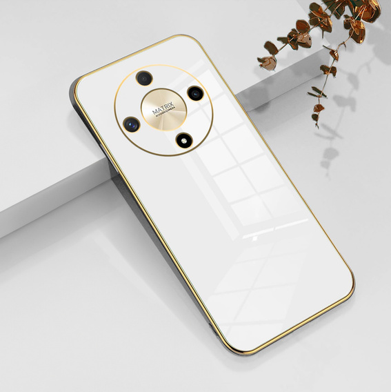 Etui do Honor Magic 6 Lite 5G, Glamour CamShield, białe