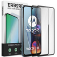 2x Szkło Hartowane do Motorola Moto E15 / G05 / G15 / G15 Power, ERBORD 3D pełne, szybka na cały ekran