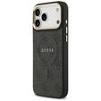 Etui GUESS do iPhone 17 Pro Max, 4G Classic Logo, do MagSafe czarne