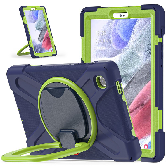 Etui dla dzieci do Samsung Galaxy Tab A7 Lite 8.7 T220/T225, Pancerne, dziecięce, niebieskie - zielone