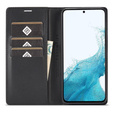 Etui z klapką do Samsung Galaxy A36 5G, Carbon LC.IMEEKE, czarne