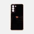 Etui do Samsung Galaxy S21 FE, Electro heart, czarne