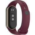 Pasek Silikonowy do Xiaomi Smart Band 10 / 9 / 8, Bordowy
