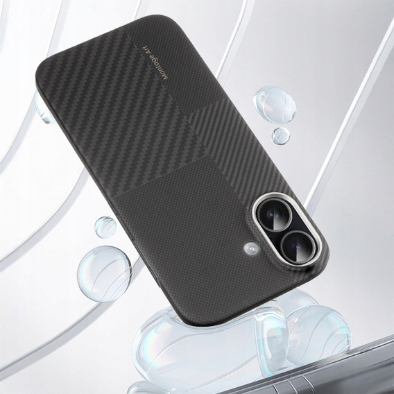 Etui Benks Montage Magnetic Armor Air Kevlar (600D/1500D) z metalową ramką MB67 do iPhone 17 – czarny