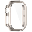 2w1 Etui + Szkło Hartowane do Apple Watch 10/11 42MM, Beżowe