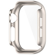 2w1 Etui + Szkło Hartowane do Apple Watch 10 42MM, Beżowe