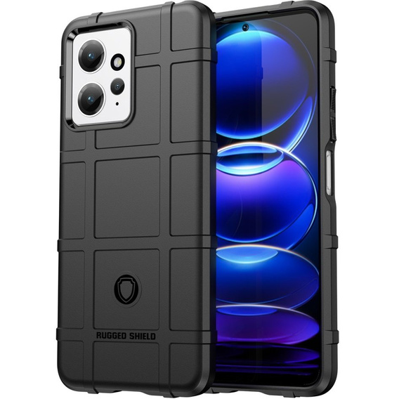 Etui do Xiaomi Redmi Note 12 4G, Rugged Shield, czarne