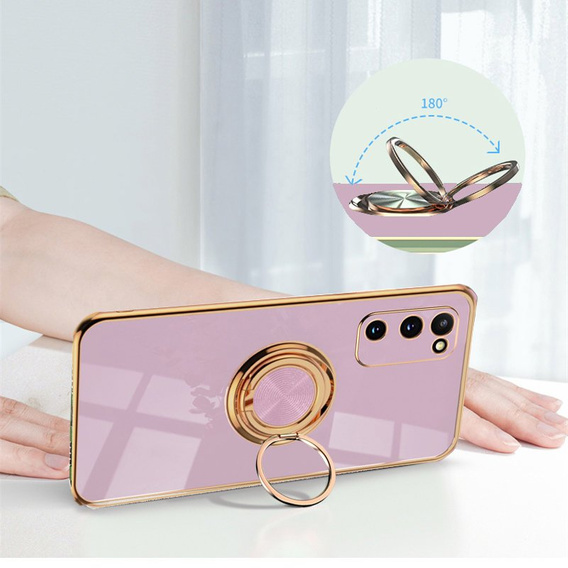 Etui do Samsung Galaxy S20, Electro Ring, fioletowe