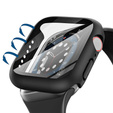 2w1 Etui + Szkło Hartowane do Apple Watch 7/8/9 45mm, Czarne