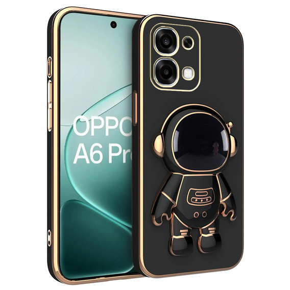 Etui do Oppo A6 Pro 5G, Astronaut, czarne