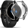 2w1 Etui z Osłoną Silikonową na ekran do Garmin Venu 2 Plus, Czarne