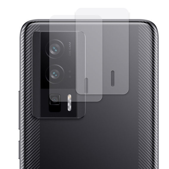 2x Szkło hartowane na aparat ERBORD do Xiaomi Poco F5 Pro, Przezroczyste