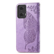 Etui z klapką do Motorola Moto G24 / G24 Power / G04, Butterfly, fioletowe