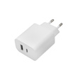 Maxlife Ładowarka sieciowa, 1x USB-C 1x USB-A, 30W, biała