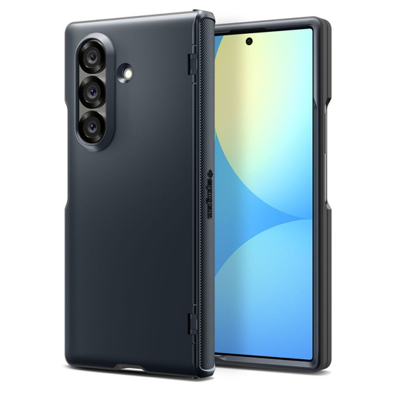 Spigen Slim Armor Pro Mag do Samsung Galaxy Z Fold7, z MagSafe – Metal Slate