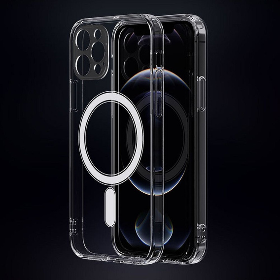 Etui Clear Mag Cover do iPhone 13/14, Transparent + Szkło 9H