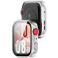 2w1 Etui + Szkło Hartowane do Huawei Watch Fit 4, Srebrne