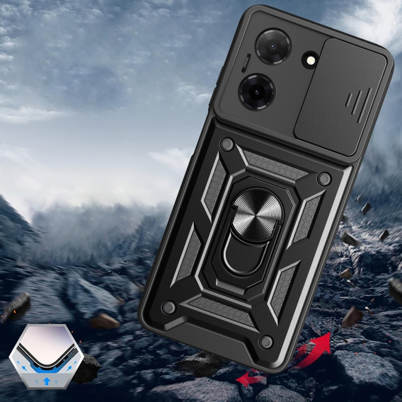Etui pancerne do Xiaomi Redmi A5, CamShield Slide, czarne