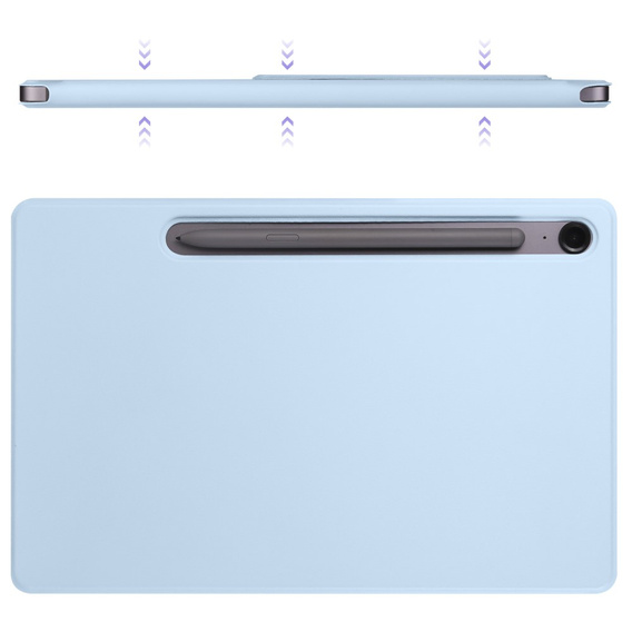 Magnetyczne etui origami do Samsung Galaxy Tab S10 Lite / S10 FE / S9 FE / S9 – baby blue