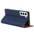 Skórzane etui do Samsung Galaxy S22, ERBORD Grain Leather, granatowe