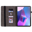 Etui do Lenovo Tab P12, Rose and Butterflies, zielone