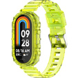 Pasek Silikonowy do Xiaomi Smart Band 10 / 9 / 8, Przezroczysty żółty