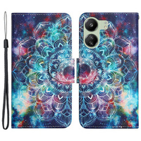 Etui z klapką do Xiaomi Redmi 13C / Poco C65, Wallet, Starry Mandala niebieskie