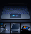 Etui z klawiaturą do iPad 10.2" 2021/2020/2019 (9/8/7 gen.), Dexnor Magnetic Keyboard Touchpad, niebieskie