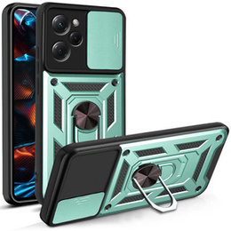 Etui pancerne do Xiaomi Poco X5 Pro 5G, CamShield Slide, zielone