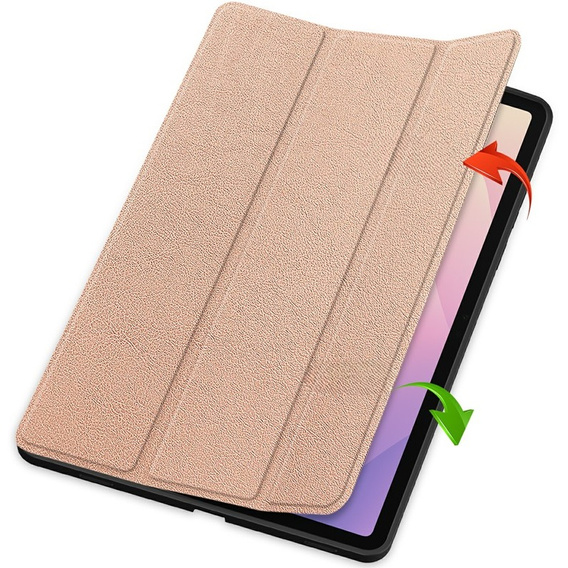 Etui do Samsung Galaxy Tab S11, Smartcase z miejscem na rysik, różowe złoto