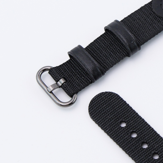 Pasek nylonowy do Xiaomi Smart Band 10 / 9 / 8, Czarny