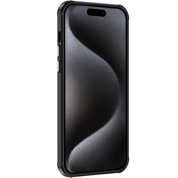 Etui magnetyczne do iPhone 15 Pro, do MagSafe, czarne
