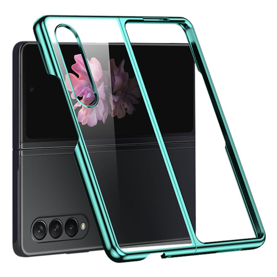 Etui Electroplating Frame do Samsung Galaxy Z Fold 4 5G, Green