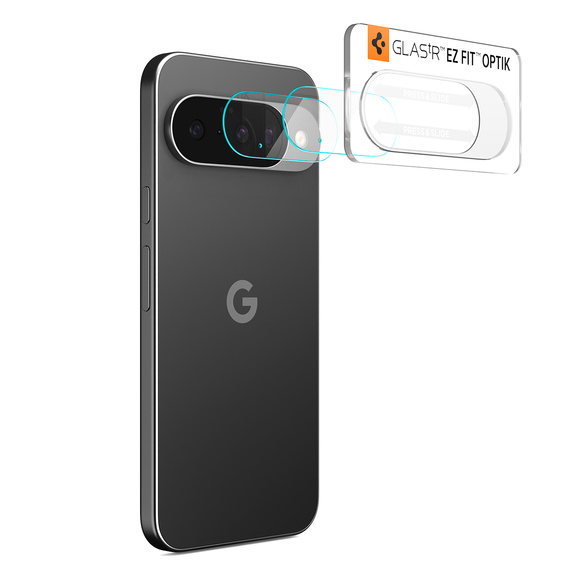 2x Spigen OPTIK.TR "EZ FIT", Szkło Hartowane na Aparat do Google Pixel 10, Crystal Clear