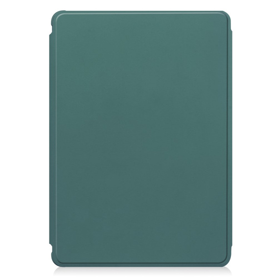Etui z klawiaturą do Samsung Galaxy Tab S9 FE / S10 FE, Rotary 360° Leather, ciemnozielone