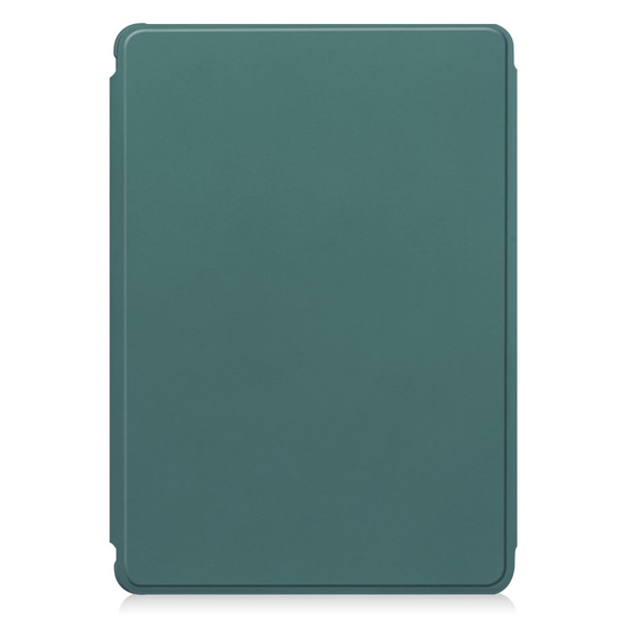 Etui z klawiaturą do iPad Pro 11" 2024 (5 gen.), Rotary 360° Leather, ciemnozielone