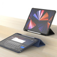 Etui do iPad Pro 12.9" 2022/2021/2020 (6/5/4 gen.), Smart Pencil, z miejscem na rysik, granatowe