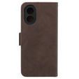 Etui z klapką do Oppo A58 4G, Card Slot, brązowe