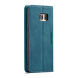 Etui CASEME do Samsung Galaxy S7 Edge, Leather Wallet Case, niebieskie