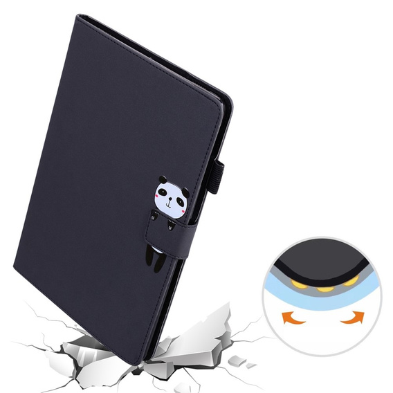 Etui do Lenovo Tab M10 Plus 10.6 Gen 3, z klapką, animal, czarne