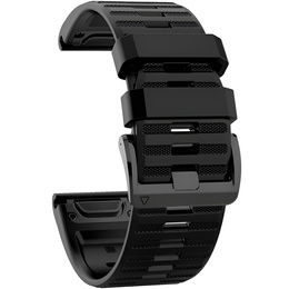 Pasek Silikonowy QuickFit 22mm do Garmin, Czarny